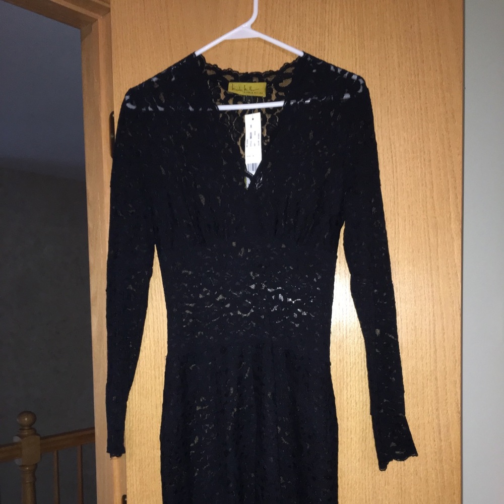 Nicole Miller Black Lace Dress